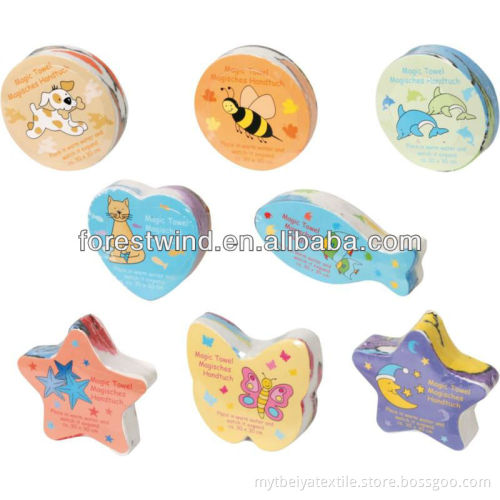 100% Cotton Various Shapes Promotional Magic Compressed Towel